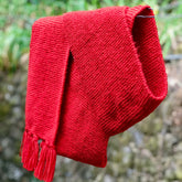 Hand Knitted Muffler (Red)